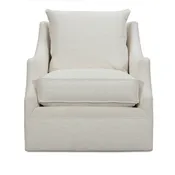 Kara Express Swivel Glider Chair in Nomad Snow