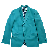 Seafoam Hidden Placket Suit — Isaiah Hemmingway - Bespoke suits and custom shoes. NYC, Detroit and Cincinnati