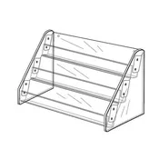 Tilt-Back Greeting Card Display – Acrylic Multi-Tier