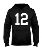 #12 Player Legend Series - Black Jerzees 50/50 Hoodie