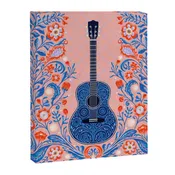 Guitar in Bloom Canvas Print