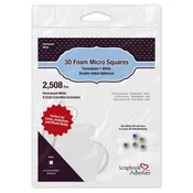 3L 3D Foam Squares Micro White