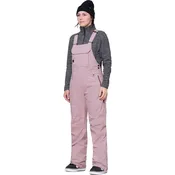 686 Black Magic Insulated Bib Pant - Women's  | Dusty Mauve Geo Jacquard