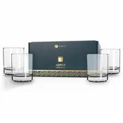 Libbey Aspen Double Old Fashioned Rocks Glass, 12 ounce, Set of 4