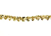 Sequin Heart Yardage - One Yard of Gold Sequins - 1.25” x 1” each