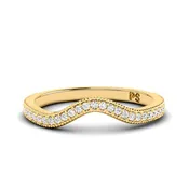 0.20 CT Round Cut Natural Diamonds - Wedding Band