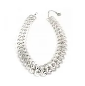 Fish Scales Pewter Necklace