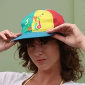 1990s Jams World Color Block Cotton Cap