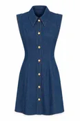 Albie Dress, Denim