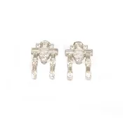 1.00 Carat Platinum Earrings