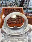Real Jade Bangle #30008, Size: 56mm