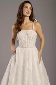 Hand-Wired Pearl Cluster Bridal Sash