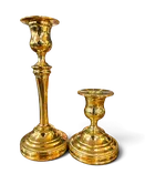Vintage Baldwin Solid Brass Candlesticks | Pair — Urban Redeux