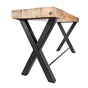 Counter Height Bench with "X" Steel Legs
