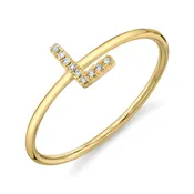 0.03Ct Diamond Ring - Initial L