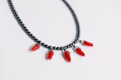 Chili Peppery 5 Necklace by Carol Flannery — Dutch Alley Artist’s Co-op