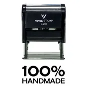 100% Handmade Self Inking Rubber Stamp