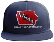 Iowa IHSAA Navy Pulse Performance Flex-fit 4-stitch Umpire Plate Cap