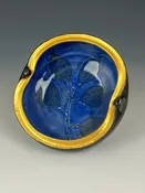 Gilded Split-Rim Kidney Bowl with Oriental Bittersweet — Suzanne Crane Fine Stoneware
