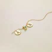 Alphabet Coin Necklace