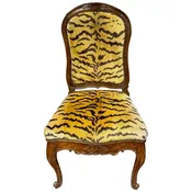 18th Century French Provencial Carved Walnut Side Chair