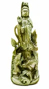 (A2) Guan Yin Dragon Guardian Blessing Statue