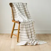American Cotton Pinstripe Throw