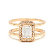 Attelage Halo Ring - Yellow Gold & White Diamond (1.00ct)