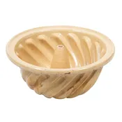 19th Century French Alsatian Terracotta Yellow Ware Kouglof Bundt Cake Mold