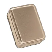 Gold TX 1R Shape Tin — 3-5/8" W x 5" L x 15/8" H