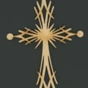 Cross 15 -Christian Wood Ornament
