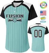 1053 | Fusion Full Dye Sublimation Softball Jersey (2 Button)