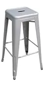 Buffalo Tools AmeriHome Loft Metal Bar Stool - Silver