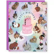 Guinea Pig Birthday Card