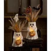 Bethany Lowe Sweet or Scary Boo with Pumpkin Bucket Halloween Decoration