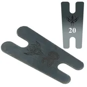 .020" Thick Tapered Blue Carbon Steel Back Spring
