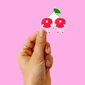 Cherry Twins Sticker