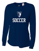 A4 SJA Womens LS Training Jersey - Navy