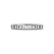 Diamond channel-set ring | Platinum | Bixlers®