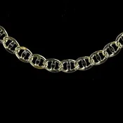 14k Yellow Gold Anchor / Mariner Link Chain Necklace – 24″