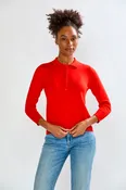 The 3/4 Sleeve Henley Pullover