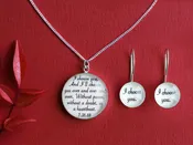 Cotton Jewelry Set with Vows / Song