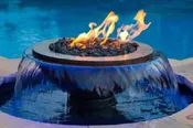 HPC Evolution 360 Fire and Water Feature-  360° Water Effect,  Copper, Electronic Ignition Fire,  Gas- WB52R-TEMP360 EI