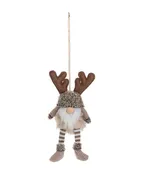 Plush Antler Gnome Ornament