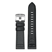 Cordura Watch Strap, 24 mm, Gray/Black
