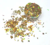 Alphabet Soup, 0.5 oz (Letters, Holo Gold)