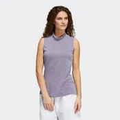 adidas Womens Essentials Sleeveless Primegreen Golf Polo Shirt - LEGACY INDIGO/WHITE
