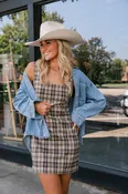Alexa Plaid Mini Dress