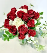 Red Roses in the Garden