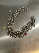 Chainmaille jangley with beads